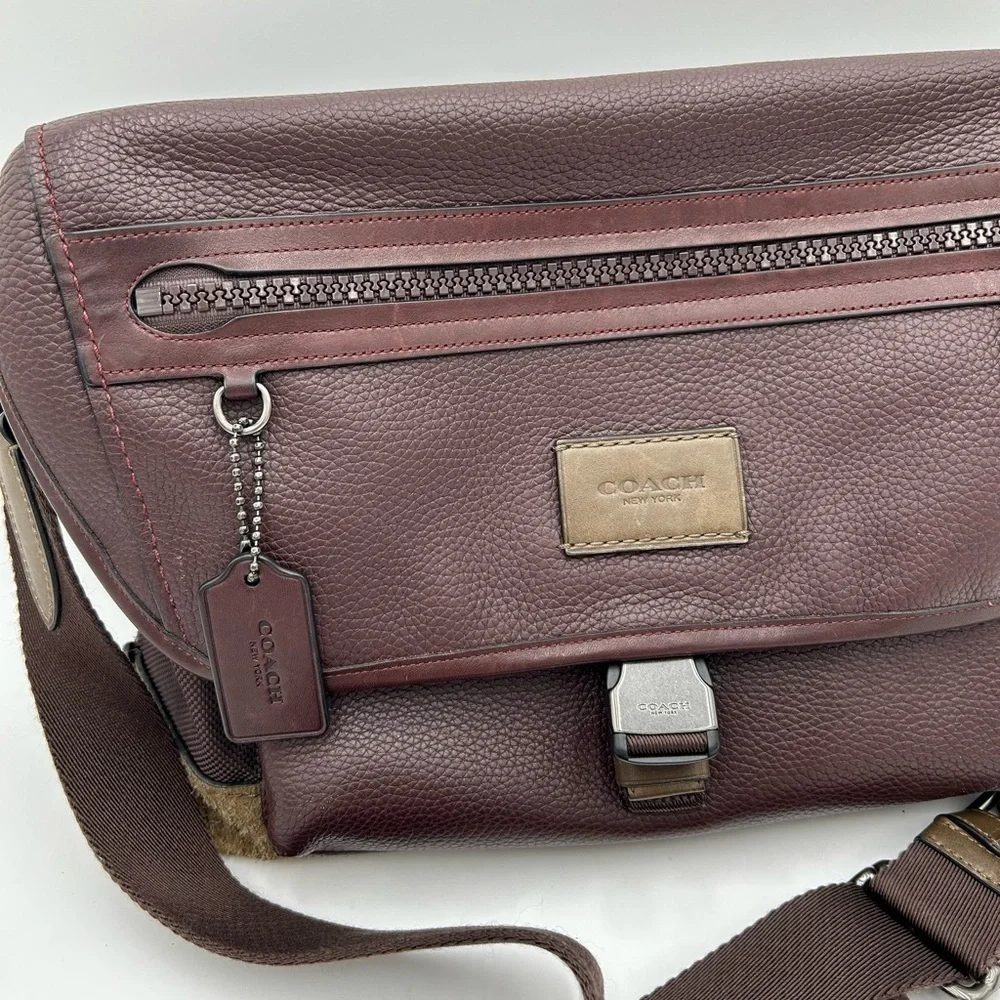 RARE Coach Brown Leather Manhattan Bike Bag - Picture 3 of 9